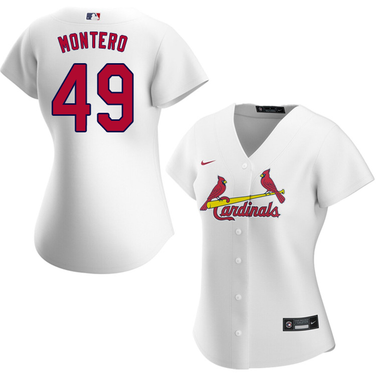 Nike Women #49 Elehuris Montero St.Louis Cardinals Baseball Jerseys Sale-White